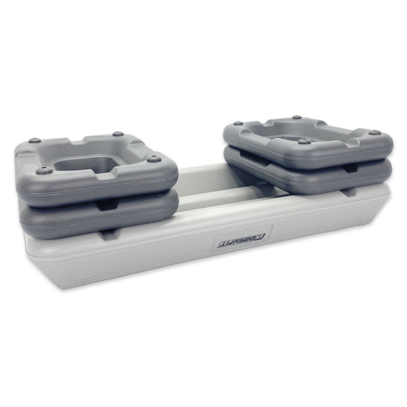 Степ-платформа EasyFit Step-С 3-ступінчата, Максимальне навантаження 250 кг, Довжина 72 см, Ширина 32,5 см, Пластик, Сірий