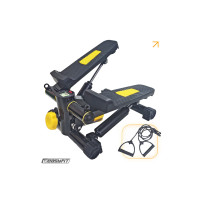 Степер з еспандерами EasyFit Pace-A з прямим кроком (гідравлічний), З комп'ютером, Навантаження до 100 кг, Для фітнесу та кардіо