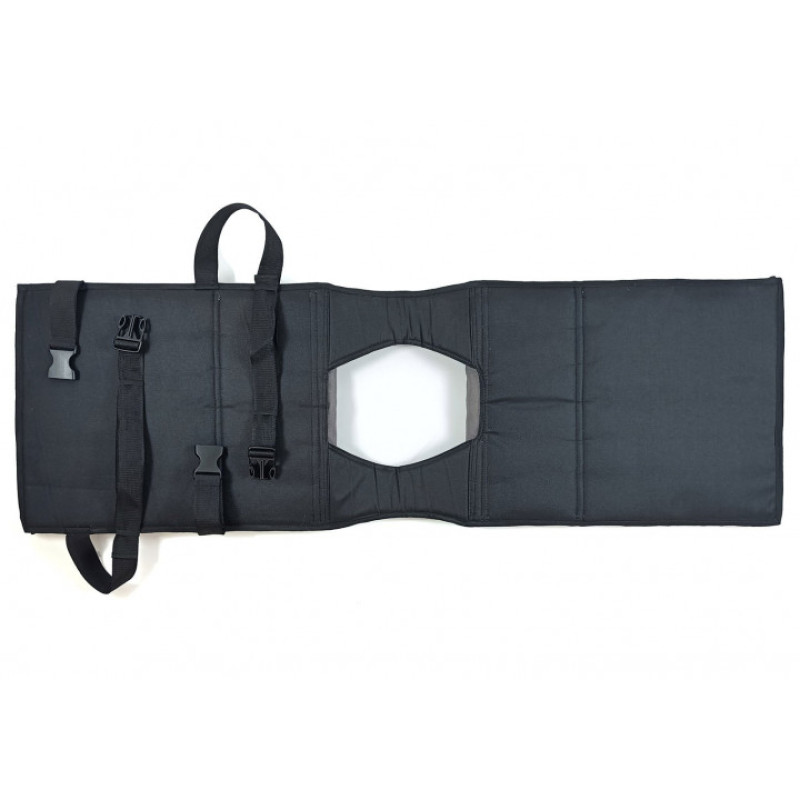 Жилет утяжелитель EasyFit Armor наборной с шагом 0,5 кг, Максимальный вес 18 кг, Оксфорд, Песок, Черный