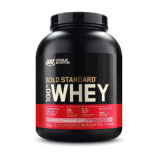 Сывороточный протеин, 100% Whey Gold Standard, Optimum Nutrition, 2,3 кг (Клубника-банан)