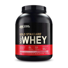 Сироватковий протеїн, 100% Whey Gold Standard, Optimum Nutrition, 2,3 кг (Полуниця з вершками)