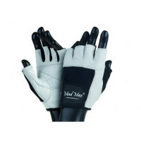 Перчатки для тренировок, Fitness Workout Gloves White MFG-444, Mad Max, размер L