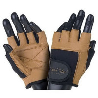 Рукавички для тренувань, Fitness Workout Gloves Brown/Black MFG-444, Mad Max, розмір S