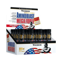 Амінокислоти, Amino Blast Mega Forte, Weider, 20 x 25 мл (Яблуко-вишня)