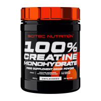 Креатин, 100% Creatine Monohydrate, Scitec Nutrition, 300 г (Клубничный зелёный чай)