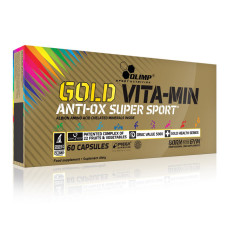 Витамины и минералы, Gold VITA-MIN Anti-OX Super Sport, OLIMP, 60 капсул