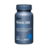 Витамины и минералы, Niacin 500, GNC, 100 таблеток