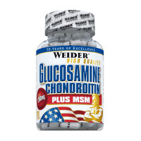 Для суглобів та зв'язок, Glucosamine Chondroitin plus MSM, Weider, 120 капсул