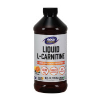L-карнітин, L-Carnitine Liquid 1000 mg, NOW, 473 мл (Цитрус)