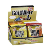 Сироватковий протеїн, Gold Whey, Weider, 30 г (Банана-спліт)