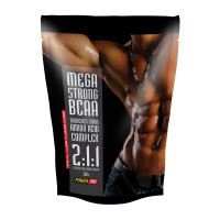 BCAA, Mega Strong BCAA, Power Pro, 300 г (Без вкуса)