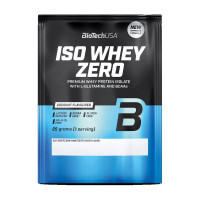 Ізолят протеїну, Iso Whey Zero lactose free, BioTech, 25 г (Булочка з ваніллю та корицею)