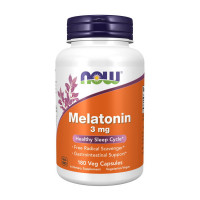 Добавка для здоров'я, Melatonin 3 mg, NOW, 180 капсул