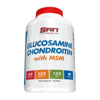 Для суставов и связок, Glucosamine Chondroitin with MSM, SAN, 180 таблеток