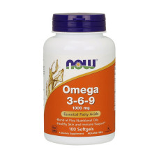 Omega 3-6-9 1000 mg, NOW, (100 капсул)