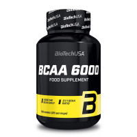 BCAA, BCAA 6000, BioTech, 100 таблеток