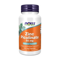 Цинк, Zinc Picolinate 50 mg, NOW, 120 капсул