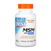 Для суглобів та зв'язок, MSM 1500, Doctor's BEST, 120 таблеток