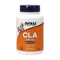 Жироспалювач, CLA 800 mg, NOW, 90 капсул