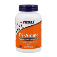 Амінокислоти, Tri-Amino, NOW, 120 капсул