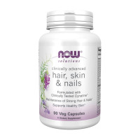 Витамины и минералы, Hair, Skin & Nails, NOW, 90 капсул