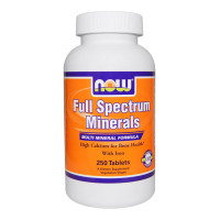 Вітаміни та мінерали, Full Spectrum Minerals, NOW, 250 таблеток