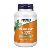 Магній, Magnesium Citrate, NOW, 90 капсул