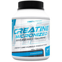 Креатин, Creatine Micronized 200 mesh+taurine, TREC nutrition, 900 г (Без вкуса)