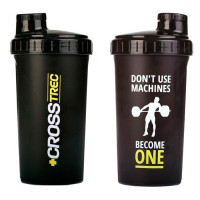 Шейкер, Shaker +CrossTrec, TREC nutrition, 700 мл (Чёрный)
