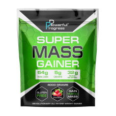 Гейнер, Super Mass Gainer, Powerful Progress, 4 кг (Мороженое)