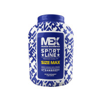 Гейнер, Size Max, MEX Nutrition, 2,72 кг (Клубника)