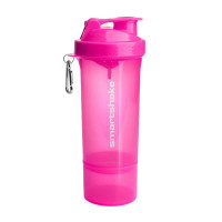 Шейкер, SmartShake Slim NEON Pink, SmartShake, 500 мл (Рожевий)