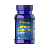 Аргінін, L-Arginine L-Ornithine complex, Puritan's Pride, 60 капсул