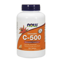 Вітаміни та мінерали, C-500 chewable, NOW, 100 таблеток (Вишня-ягоди)