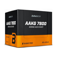 Аргинин, AAKG 7800, BioTech, 20 × 25 мл (Розовый грейпфрут)
