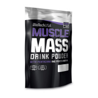 Гейнер, Muscle Mass, BioTech, 1 кг (Клубника)