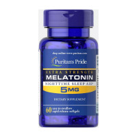 Добавка для здоровья, Melatonin 5 mg, Puritan's Pride, 60 капсул