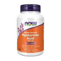 Добавка для здоровья, Hyaluronic Acid 100 mg double strength, NOW, 120 капсул