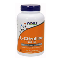 Цитрулін, L-Citrulline 750 mg, NOW, 180 капсул