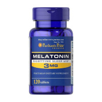 Добавка для здоров'я, Melatonin 3 mg, Puritan's Pride, 120 таблеток