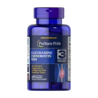 Для суглобів та зв'язок, Glucosamine, Chondroitin & MSM, Puritan's Pride, 60 таблеток