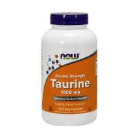 Таурин, Taurine 1000 mg Double Strength, NOW, 250 капсул