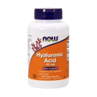 Для суглобів та зв'язок, Hyaluronic Acid 50 mg with MSM, NOW, 120 капсул