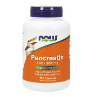 Добавка для здоров'я, Pancreatin 2000, NOW, 250 капсул