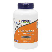 L-карнітин, L-Carnitine Tartrate 1000, NOW, 100 таблеток