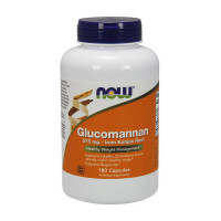 Добавка для здоровья, Glucomannan 575 mg, NOW, 180 капсул