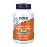 Омега-3, Super Omega EPA, NOW, 120 капсул