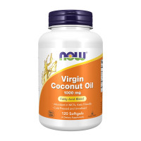 Добавка для здоровья, Virgin Coconut Oil 1000 mg, NOW, 120 капсул