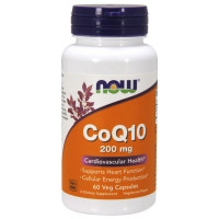 Добавка для здоров'я, CoQ10 200 mg, NOW, 60 капсул