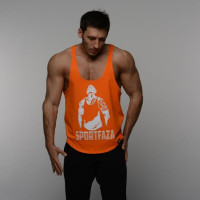 Одежда, Майка SportFaza stringer BLK, SportFaza, размер L (Апельсин)